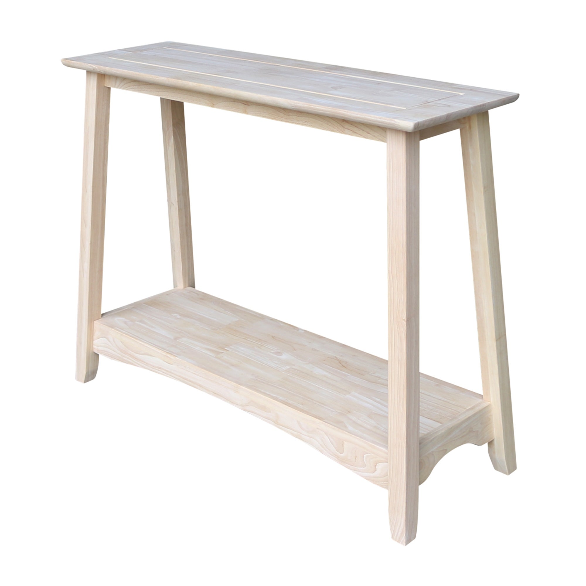 Bombay Unfinished Solid Parawood Console Table