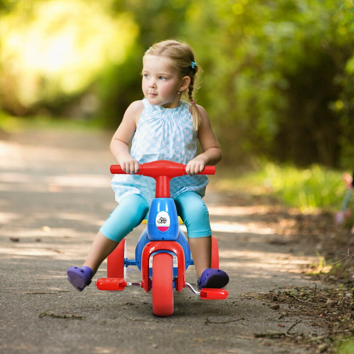 Kids Tricycle, Baby Balance Bike Walker with Foot Pedals