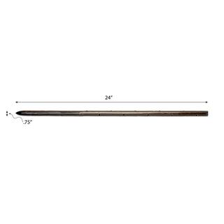 PROWORX 24 in. Round Steel Stake with Holes (20-Pack) 831947