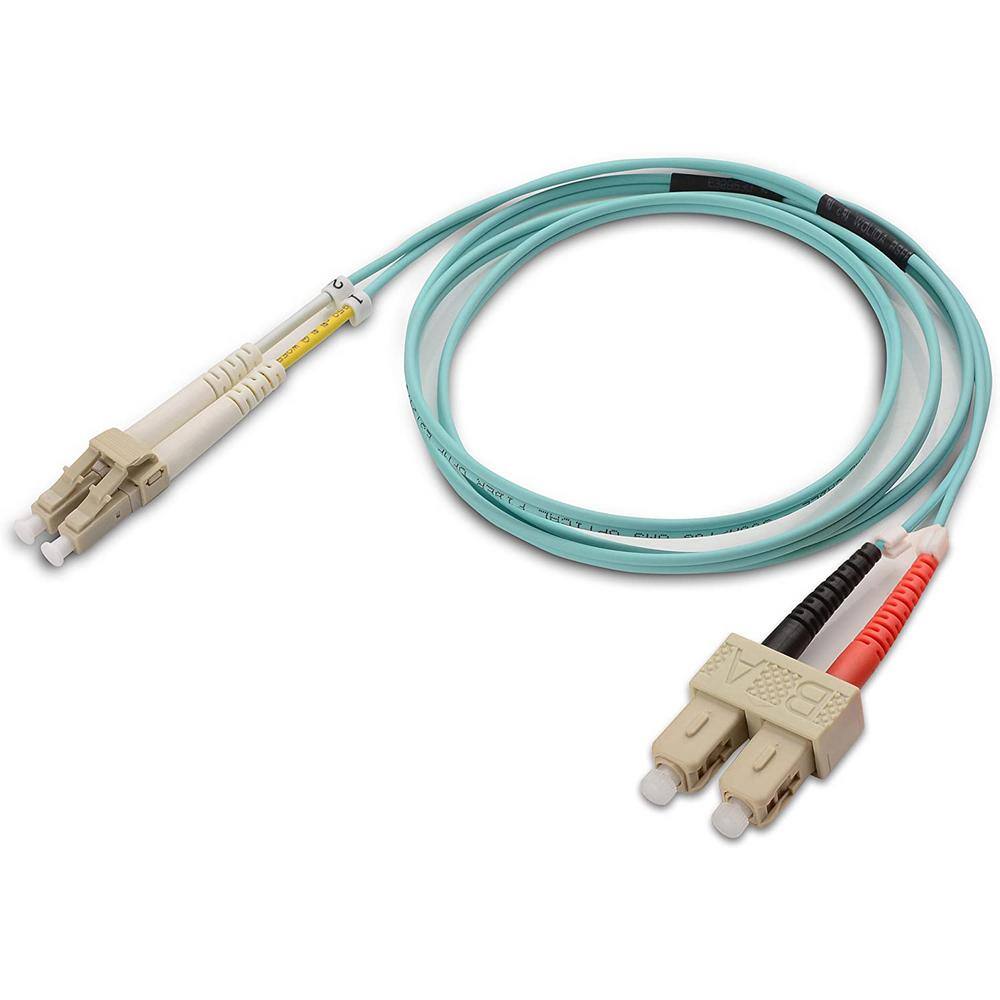 Micro Connectors Inc 2 m LCSC 10Gb Multi-Mode Duplex 50125 OM3 Fiber Optic Cable (2-Pack) FBR-10122M-2P