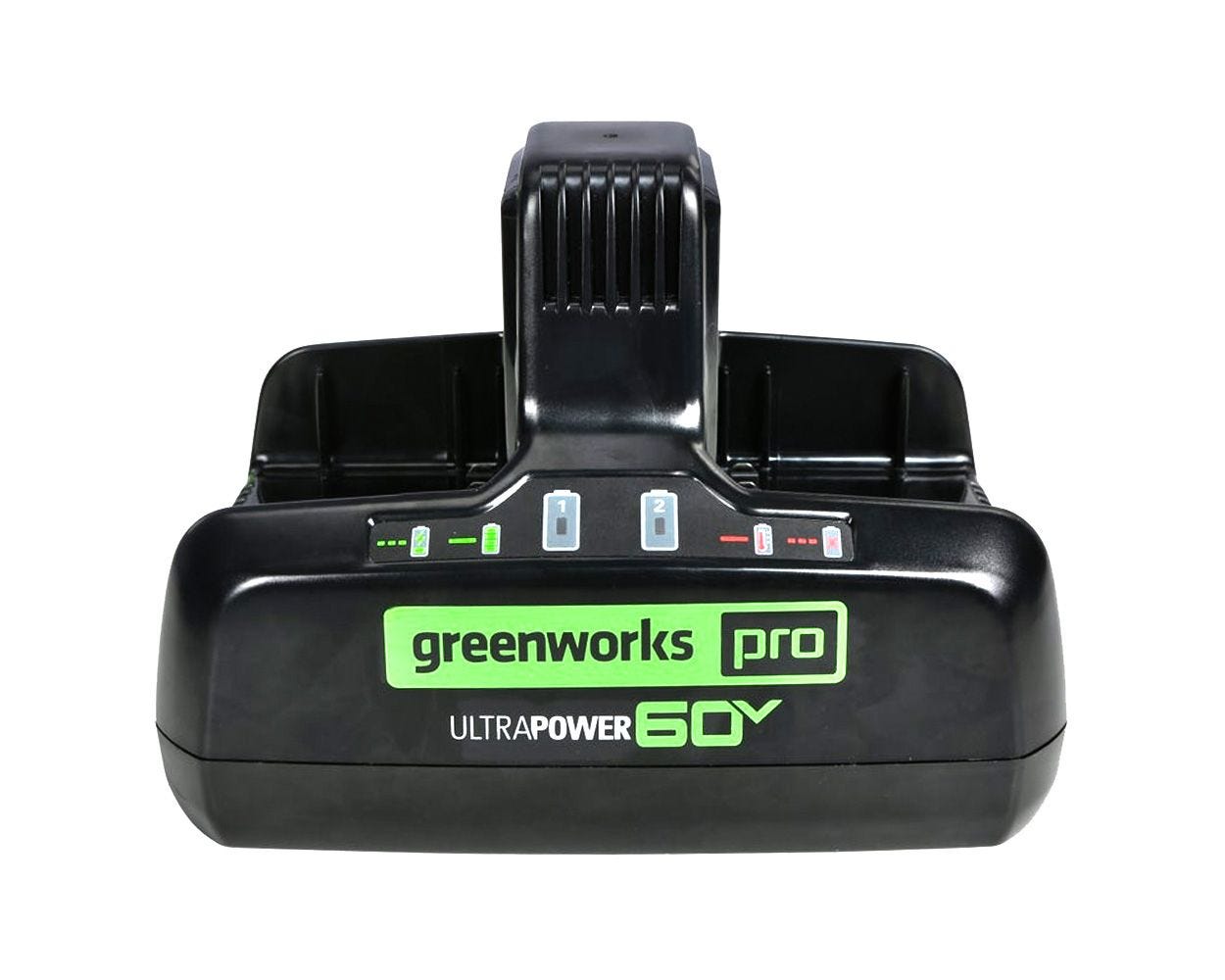 60V 10 Amp UltraPower Dual-Port Charger | Greenworks Tools