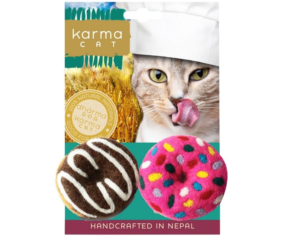 Karma Cat - 3″ Donuts Pack of 2 Cat Toys