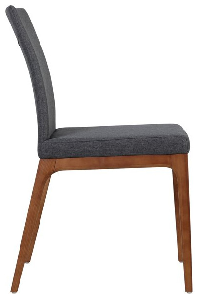 New Pacific Direct Devon 18.5 quotFabric Chair in Night Shade Gray (Set of 2)   Dining Chairs   by Homesquare  Houzz