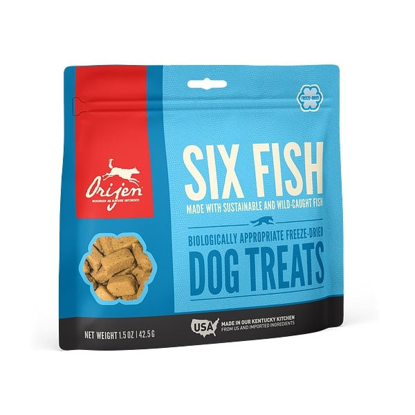 ORIJEN Grain Free Six Fish Freeze Dried Dog Treats andndash; Pet Empire and Supplies