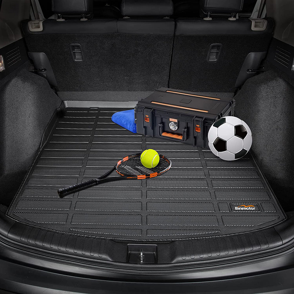 All weather trunk mat for Genesis Gv 70 2022 2023， custom made trunk mat， waterproof and easy to clean Trunk mat accessories black