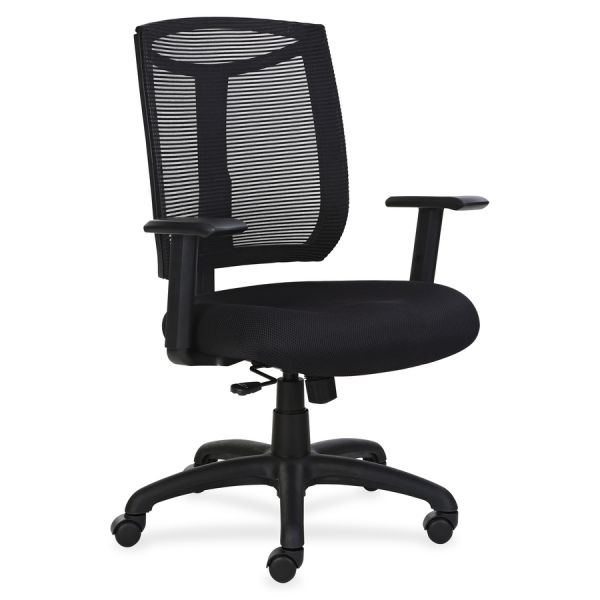 Lorell Air Seating Mesh Back Chair with Air Grid Fabric Seat