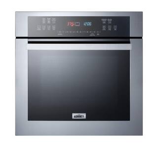 Summit Appliance 23.5 in. Single Electric Wall Oven in Stainless Steel SEW24SS2