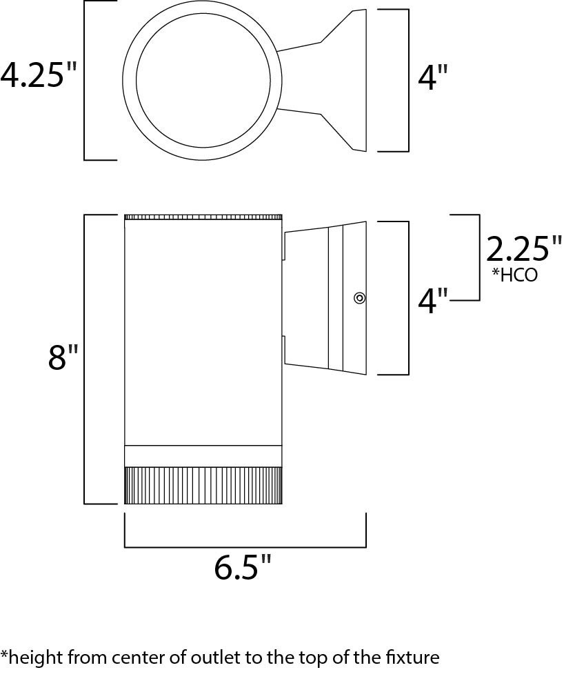 Lightray 1 Light Wall Sconce   Modern   Outdoor Wall Lights And Sconces  Houzz