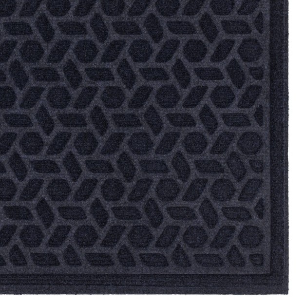 Solid Tufted Doormat Navy Mohawk