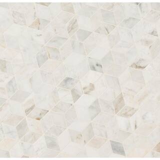 MSI Arabescato Carrara Venato Cube 11.75 in. x 12 in. Mixed Marble Floor and Wall Tile (9.8 sq. ft.Case) ARAVEN-CUBEHC