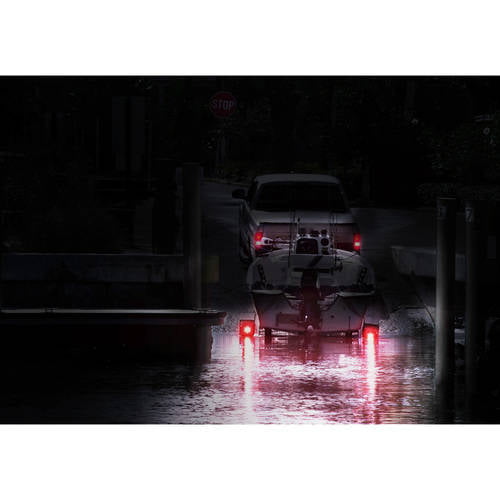 Blazer International LED Submersible Trailer Light Kit with Reverse Light， Red