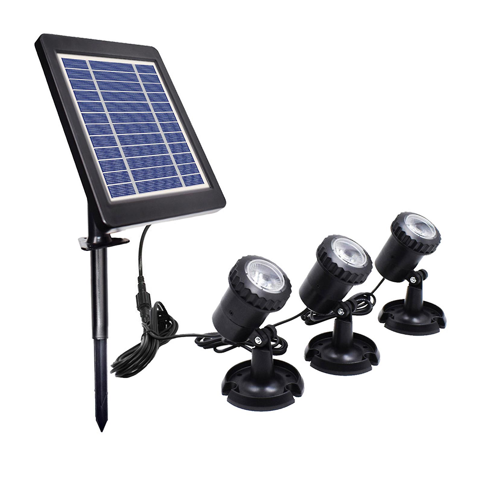 Solar Powered Energy L-ed Underwater Diving Lamp Kit Set Sensitive Light Control Sensor Sensing Low/high Brightness 2 Adjustable Working Modes Effects