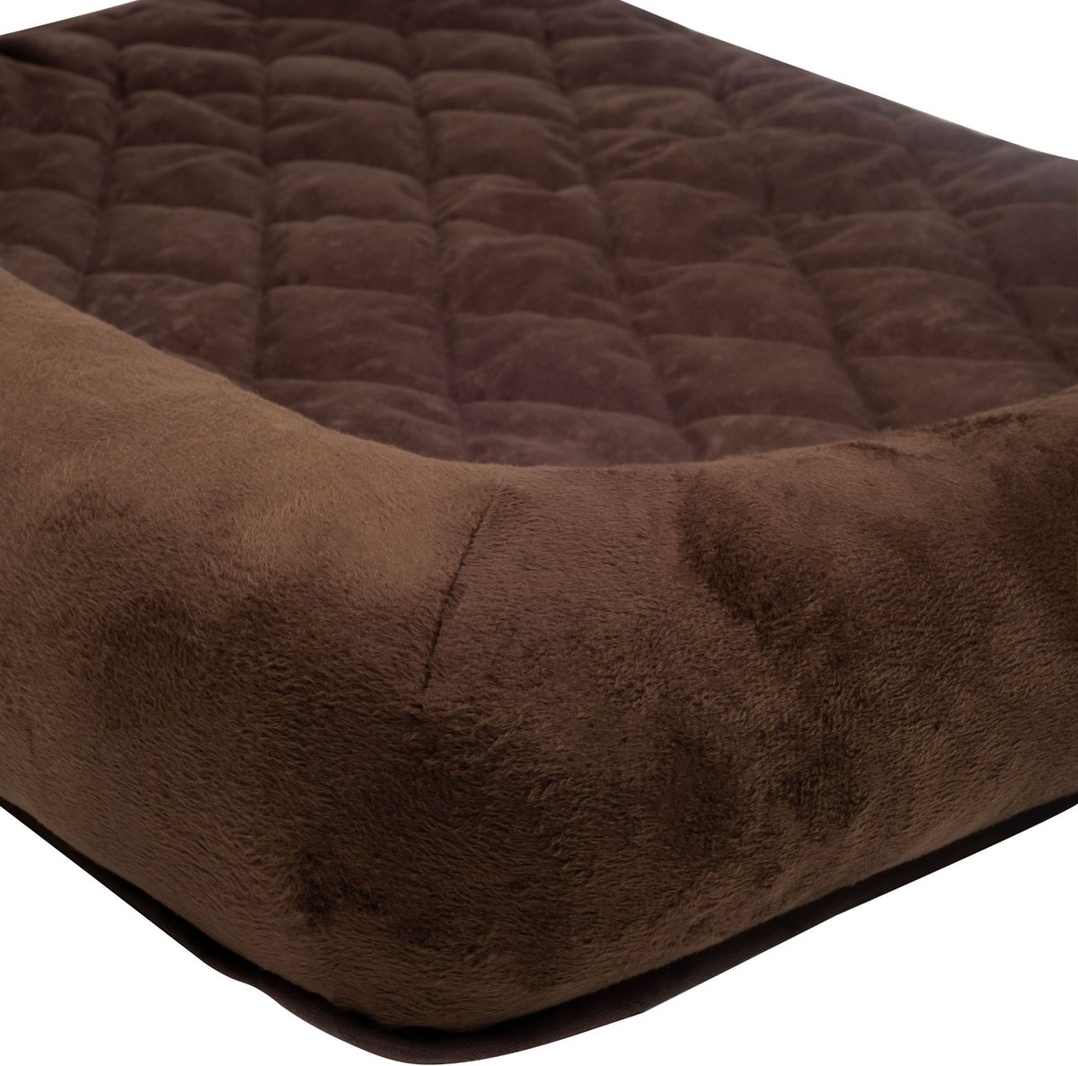 HappyCare Textiles Fleece Plush Sofa Bed and Furniture Protector， Brown