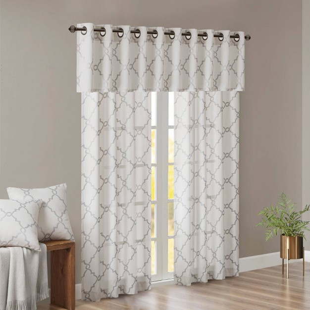 Sereno Fretwork Print Valance