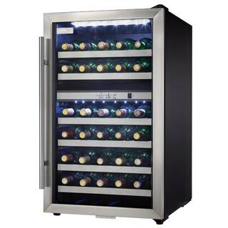 Danby Designer Dual-Zone 19.44 in. 38-Bottle Free-Standing Wine Cooler DWC114BLSDD