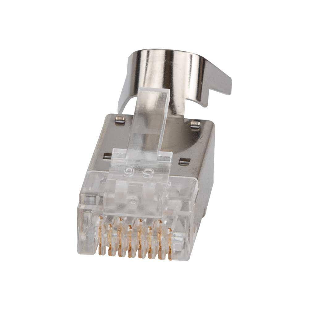 Klein Tools Pass-Thru Modular Data Plugs RJ45-CAT6A Shielded (STP) (50-Pack) VDV826-705