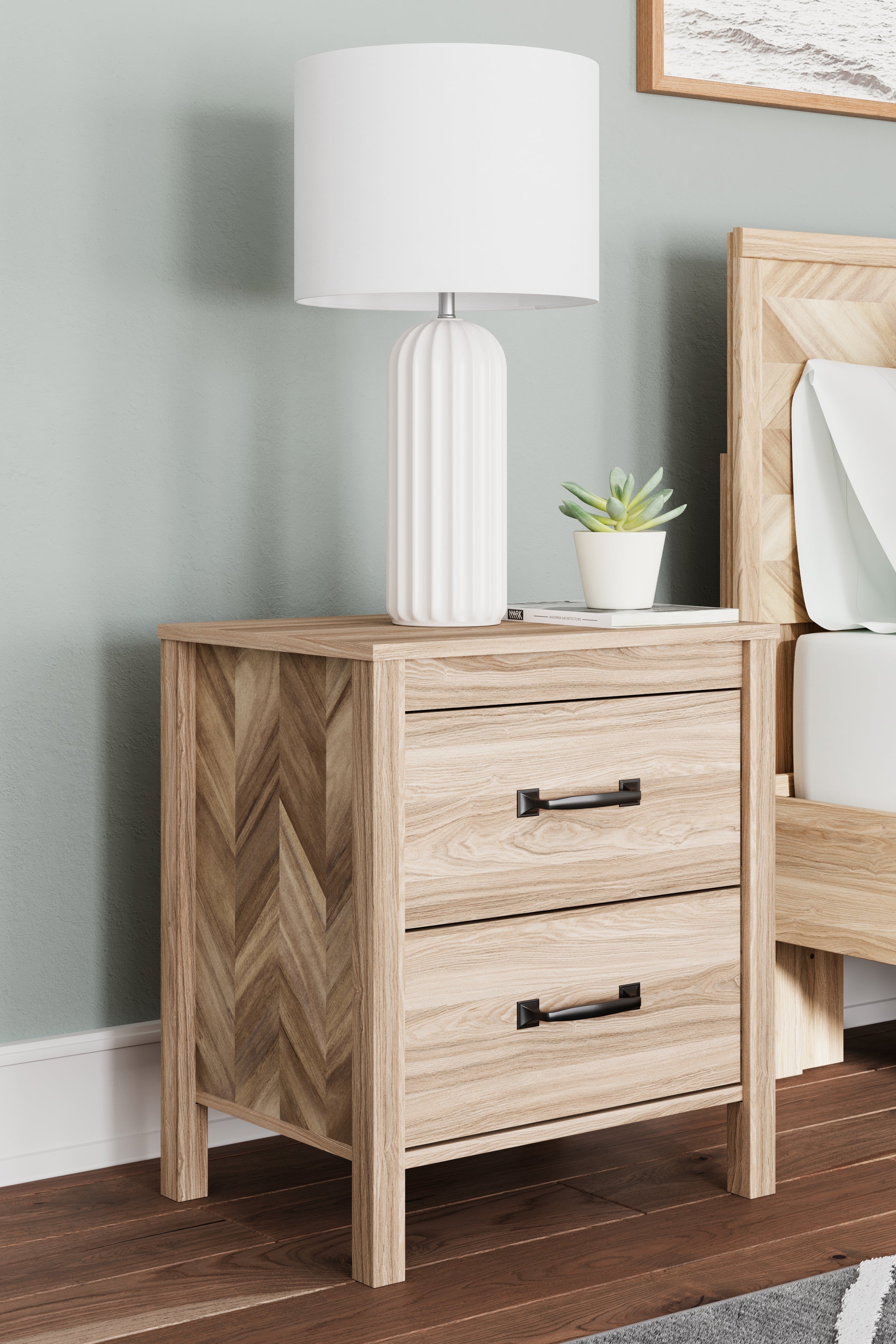 (Online Special Price) Battelle Tan Nightstand