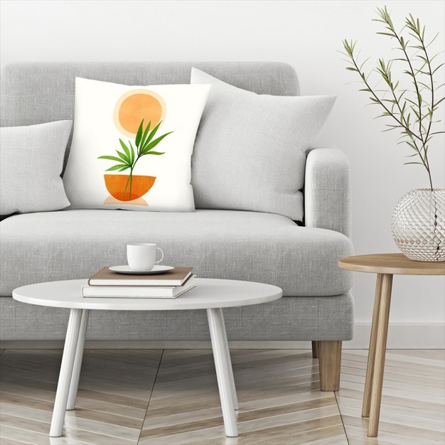 Abstract Happiness 3 By Modern Tropical Throw Pillow Americanflat Botanical Boho