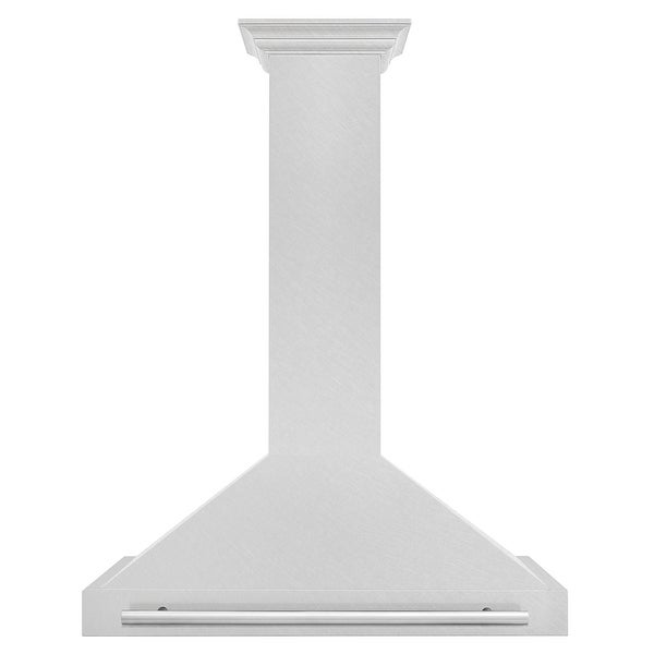 ZLINE DuraSnow Stainless Steel Range Hood with Stainless Steel Handle