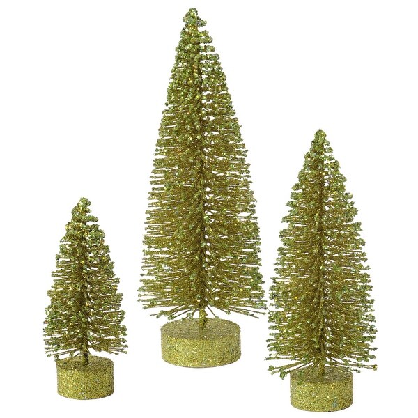 Vickerman 5/7/9 Olive Glitter Oval Artificial Christmas Tree，Unlit