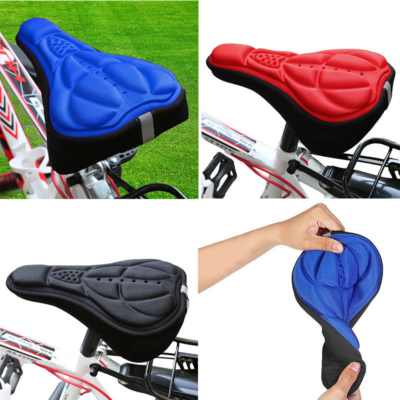 Bike Saddle Breathable Cushion Cover Road Bike Thickened Soft Cycling Seat Mat 3D silicone gel Bicycle Saddle Seat Bike Cushion