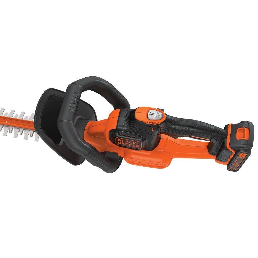 BLACK+DECKER 20V MAX 22in. Cordless Battery Powered Hedge Trimmer Kit with (1) 1.5Ah Battery  Charger LHT321