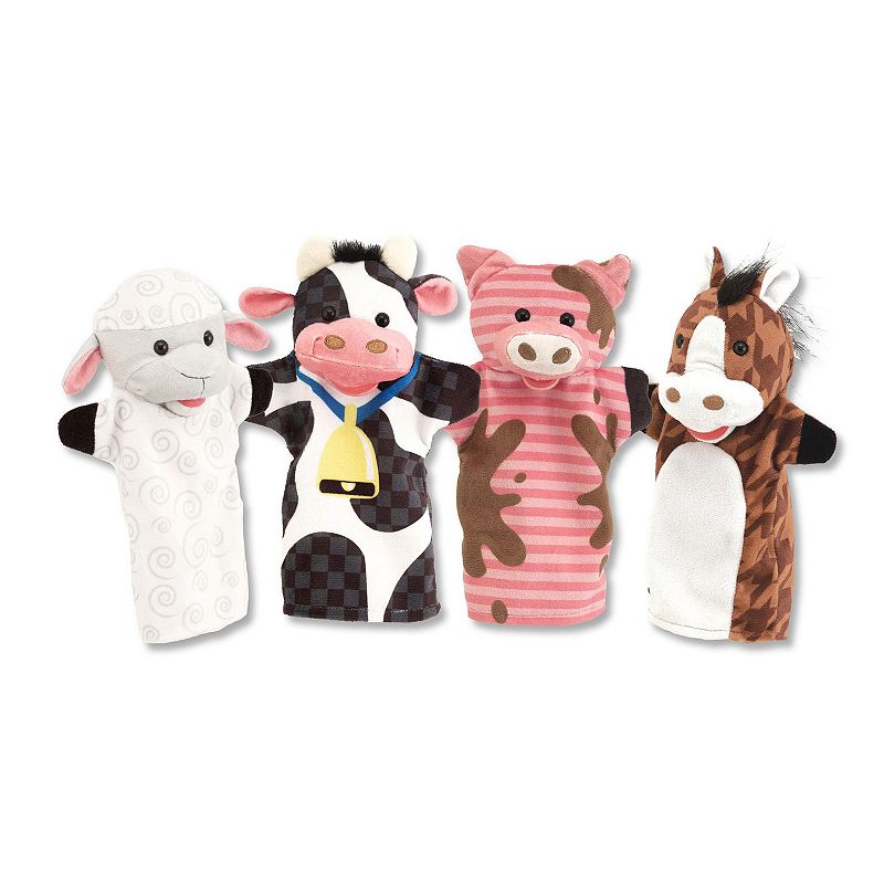 Melissa and Doug Zoo Friends Hand Puppets Set of 4