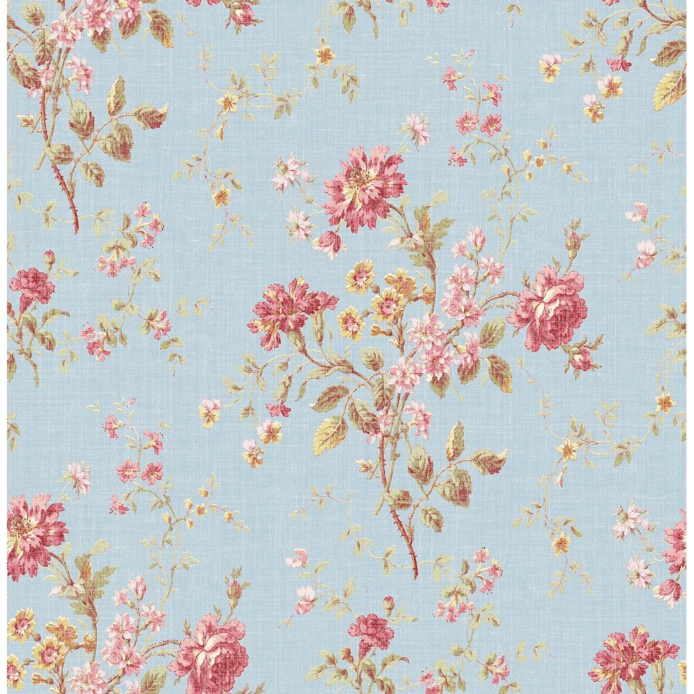 Seabrook Designs Flower Bunch Unpasted Wallpaper