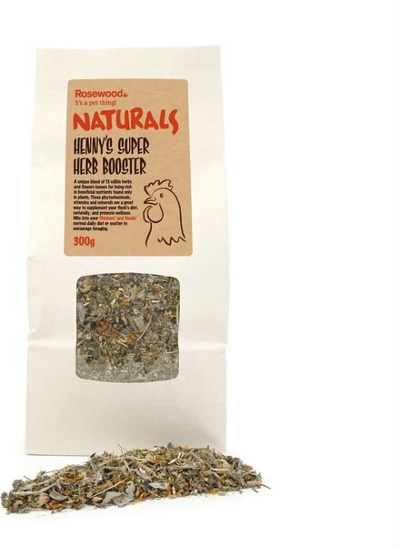 Naturals by Rosewood Henny's Super Herb Booster Chicken and Quail Treats， 10.5-oz bag