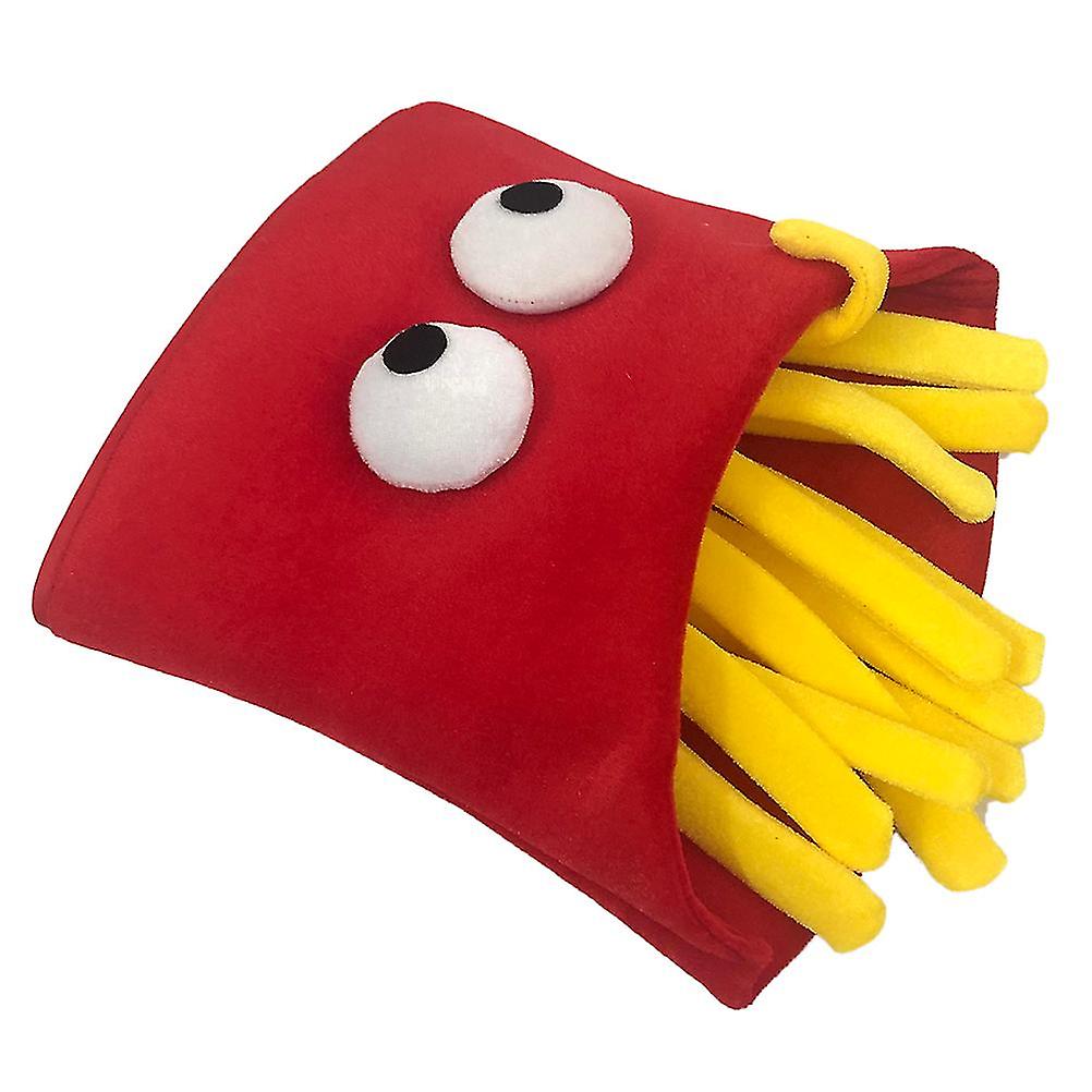 Halloween French Fries Fancy Hat French Fries Shaped Fast Food Hat Carnival Christmas Party Dress Up Costume Accessory