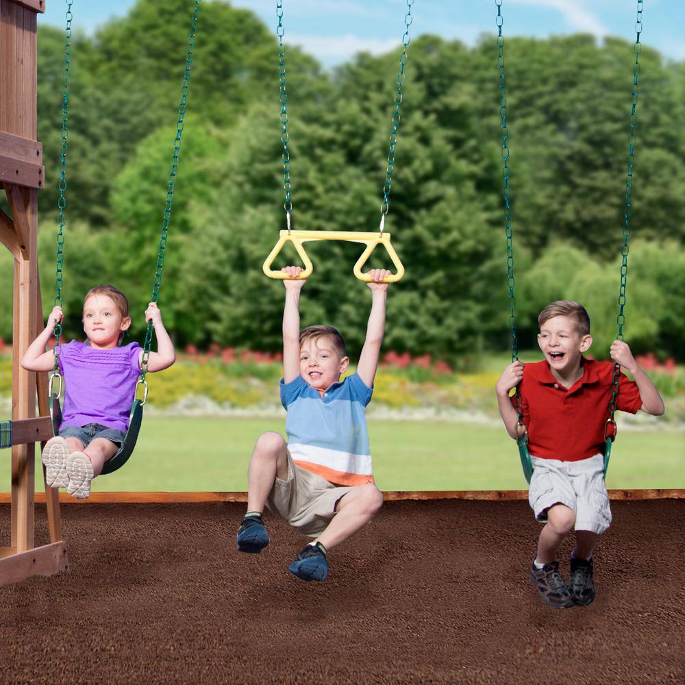 Backyard Discovery Caribbean All Cedar Swing Playset 1606029com