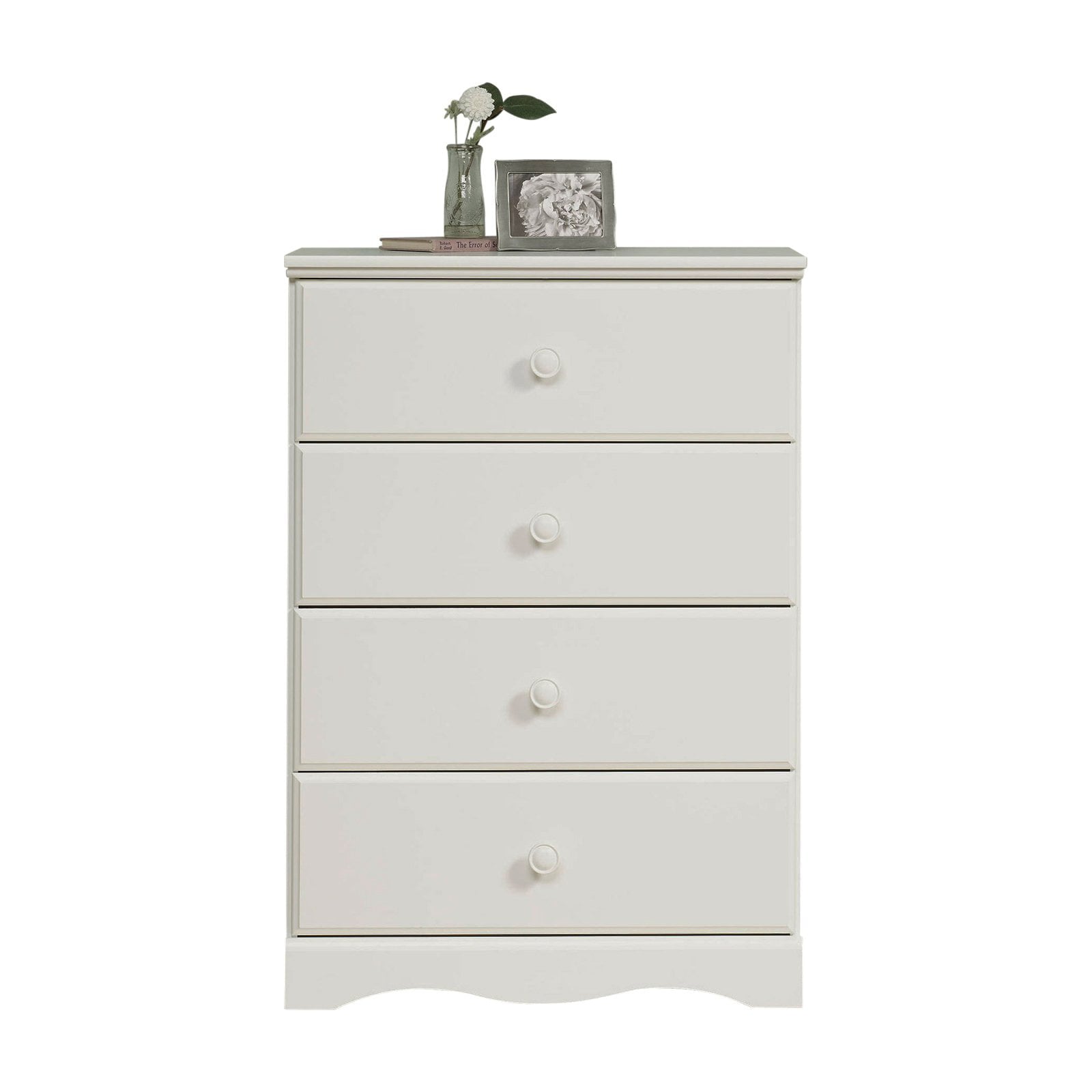 Sauder Storybook 4-Drawer Dresser, Soft White Finish