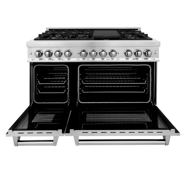 ZLINE Stainless Steel 48-inch Gas Burner/ Electric Oven Range