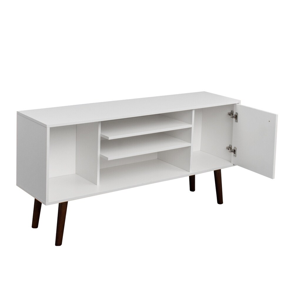 TV Stand Use in Living Room Furniture with 1 storage and 2 shelves