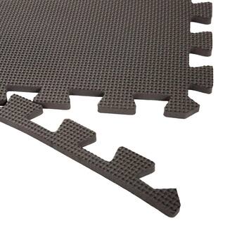 Stalwart Grey 24 in. x 24 in. x 0.375 in. Interlocking EVA Foam Floor Tile (6-Pack) M550033