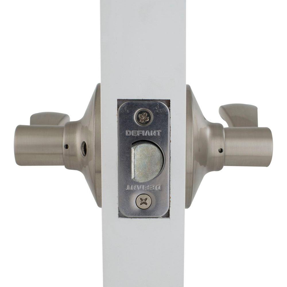 Defiant Naples Satin Nickel Hall and Closet Passage Door Handle LYEX203B