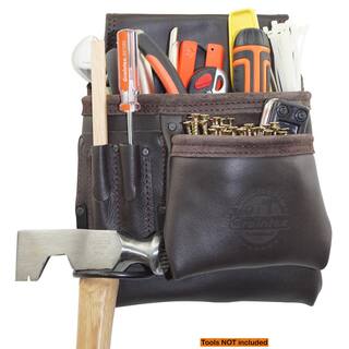 Graintex 5-Pocket Oil Tanned Leather Right Handed Nail and Tool Pouch OS2201