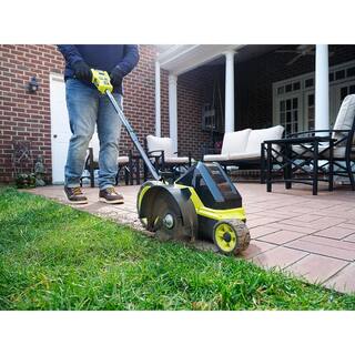 RYOBI 40V HP Brushless Cordless Edger (Tool Only) with Extra Edger Blade RY40706BTL-AC