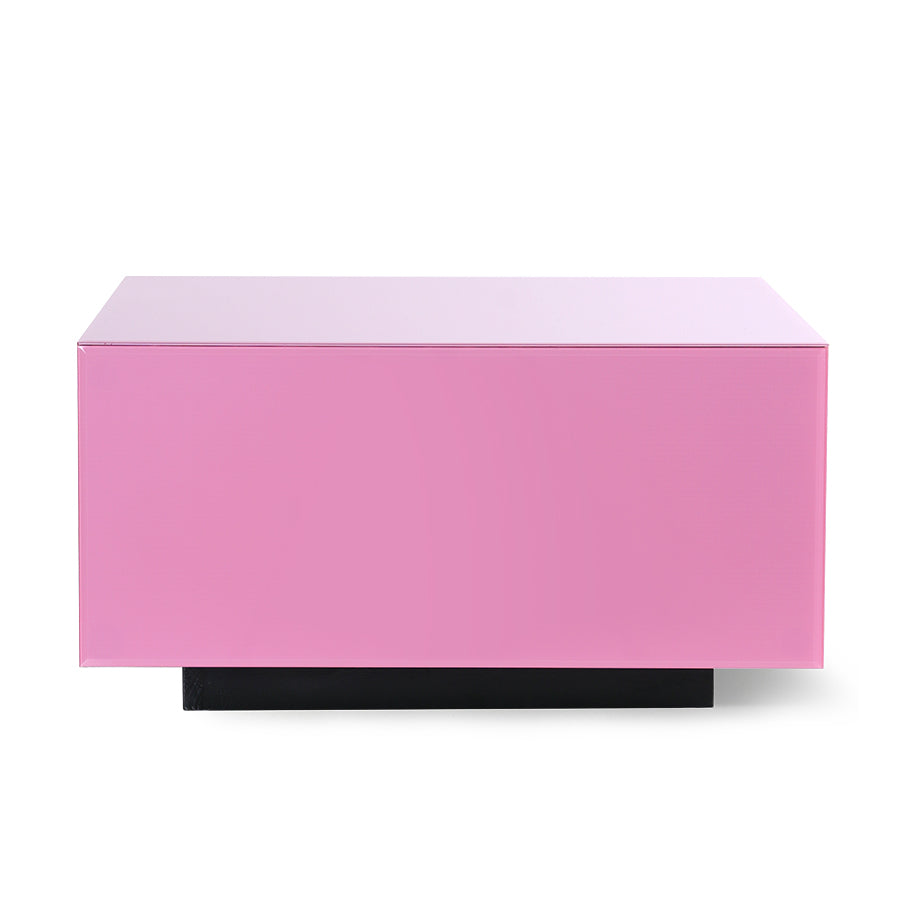 Mirror block table - Pink