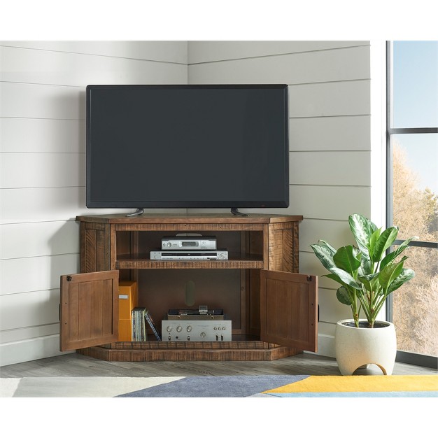 Solid Wood Tv Stand Natural Brown