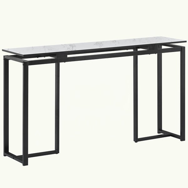 Console Table with Metal Frame