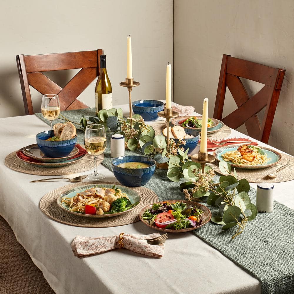 Tabletops Gallery Tuscon 12-Piece Stoneware Dinnerware Set (Service for 4) TTU-B8803-ECM