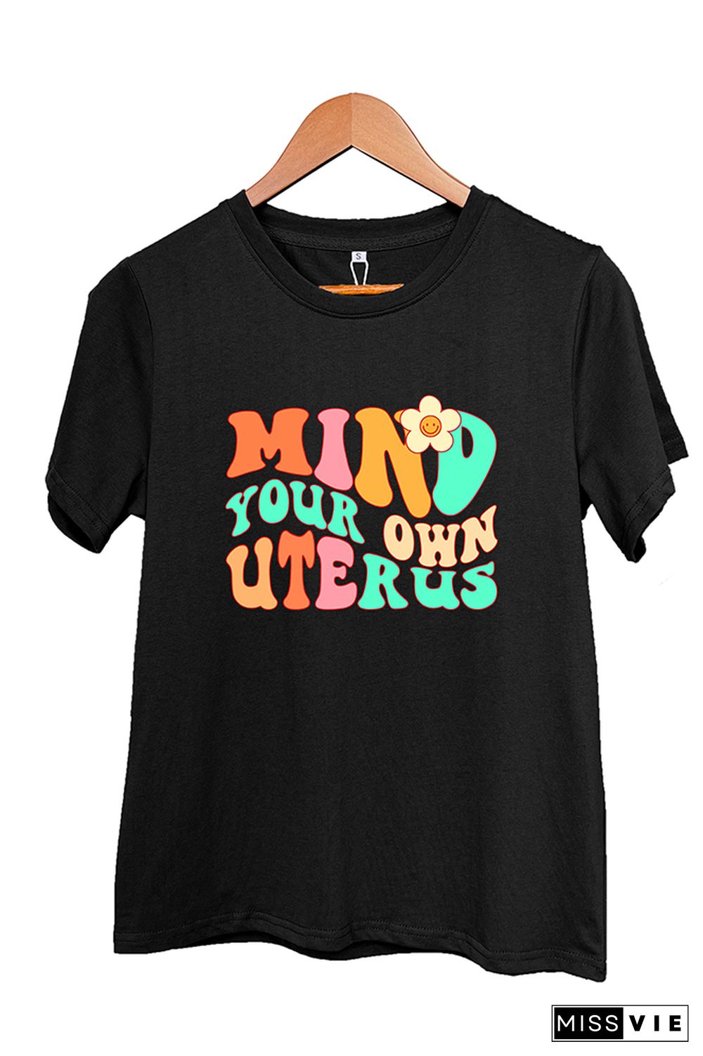 Mind your own Uterus Graphic Tee Wholesale