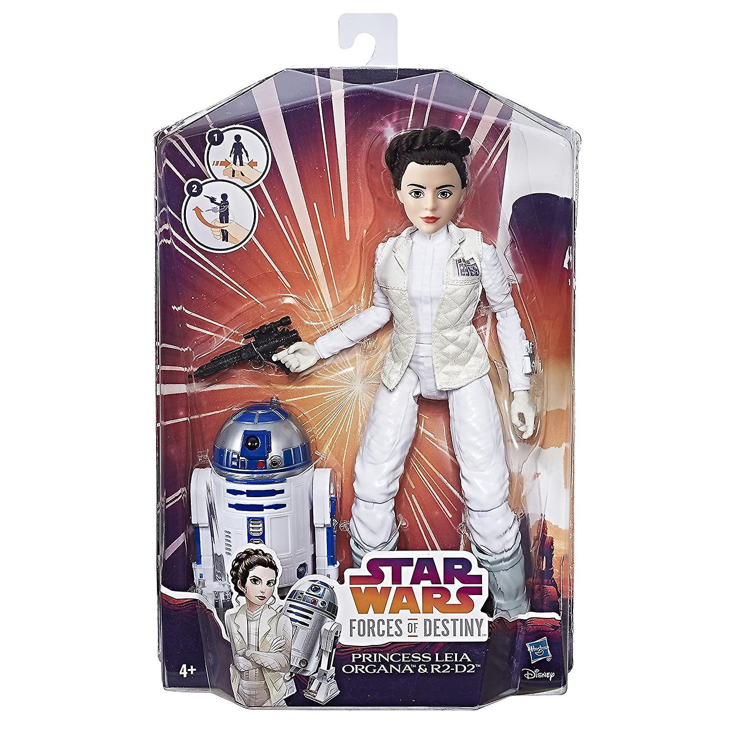 2-Pack Star Wars Forces of Destiny Princess Leia and R2-D2 Deluxe Figure