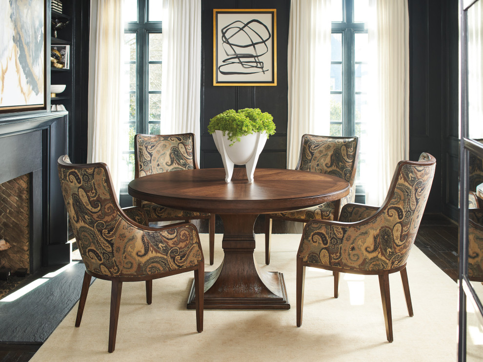 Bromley Upholstered Arm Chair   Transitional   Dining Chairs   by Lexington Home Brands  Houzz