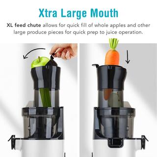 Tribest SJX-1 Easy Cold Press Juicer with XL BPA-Free Feed Chute and Compact Footprint White SJX-1WH-A