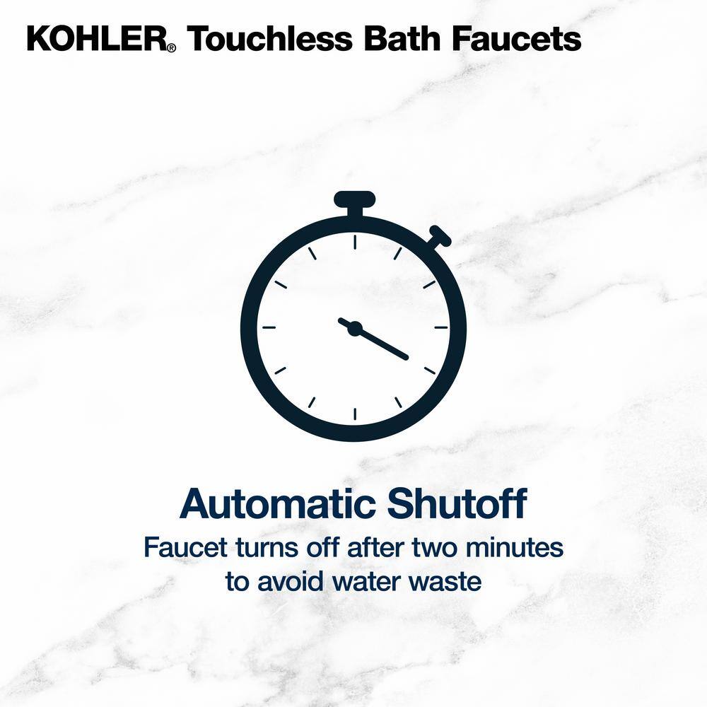 KOHLER Mistos Battery Powered Touchless Single Hole Bathroom Faucet in Matte Black K-R32930-4D-BL