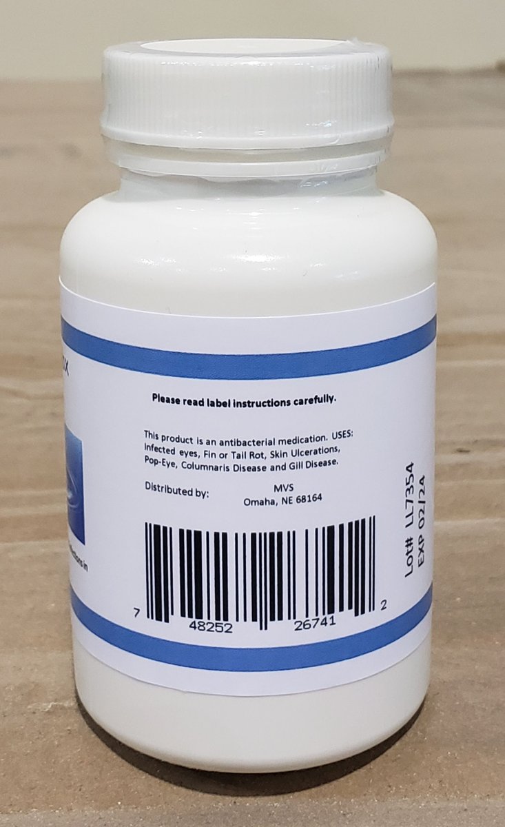 Midland Vet Services Aqua-Mox Forte 500 mg Fish Capsules， 30 count