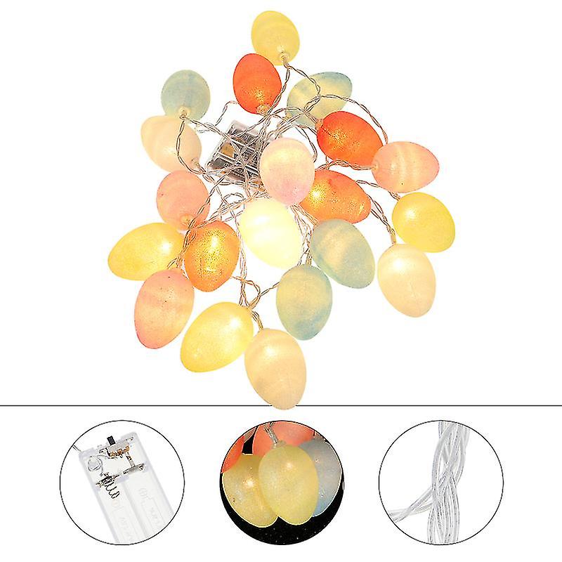 1 Set 20 Leds Easter Egg String Lamp Festival Party String Light (no Battery)