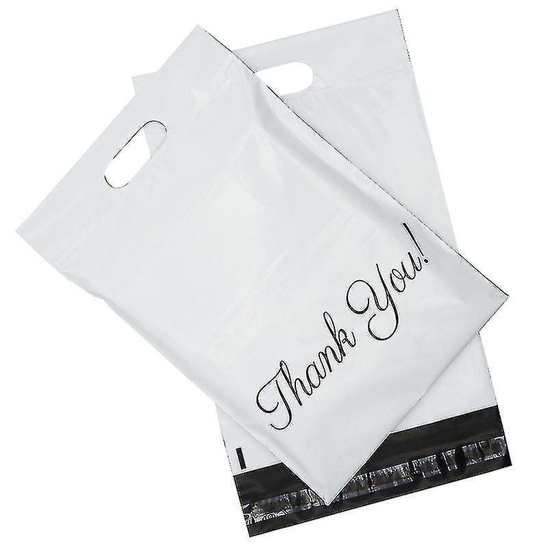 60 Plastic Mailing Bags 255 X 390mm With andquot;thank Youandquot; Mailing Bags Opaque